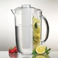 Iced Fruit Infusion Pitcher w/ Freezer Ice Tube